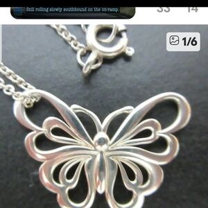 Tiffany & Co. Silver Butterfly Necklace